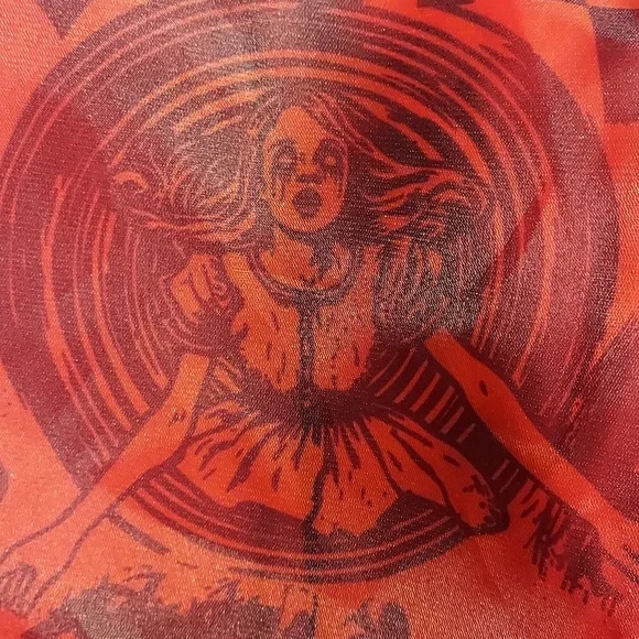 Hot Topic Social Collision NWT Red & Black Organza Babydoll Mini Dress Size M - Picture 9 of 11